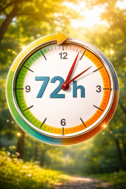 72-Stunden-Regel als Uhr