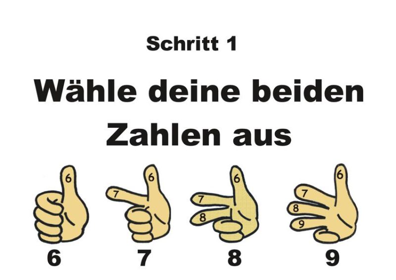 Schritt 1: Zahlen auswählen